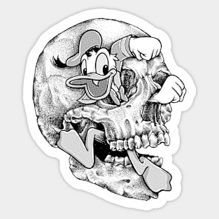 Donald Skull Sticker